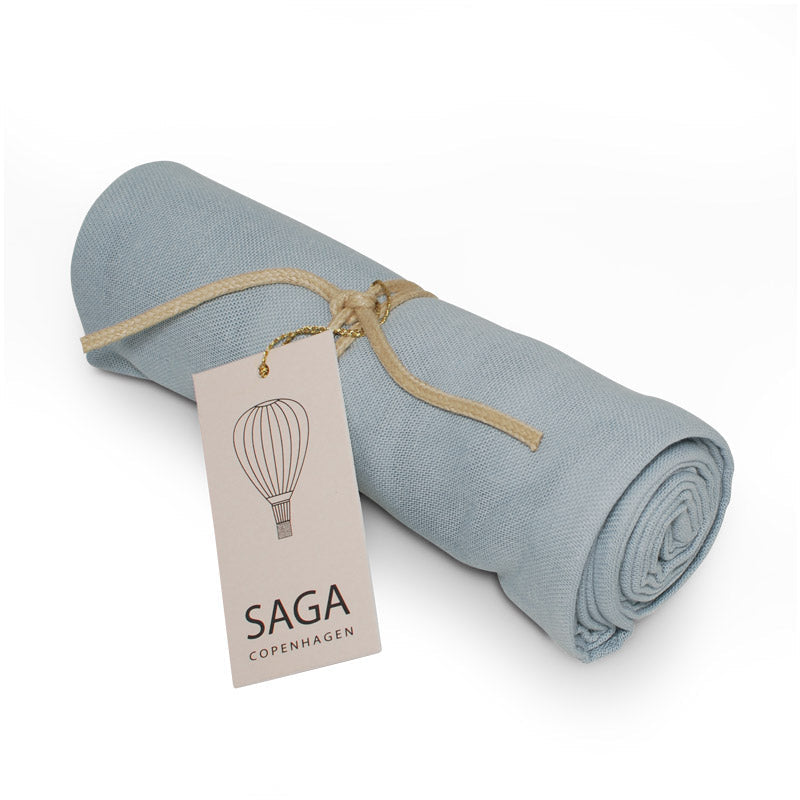 Hydrofiele doek, tetradoek van Saga Copenhagen in blauwe kleur