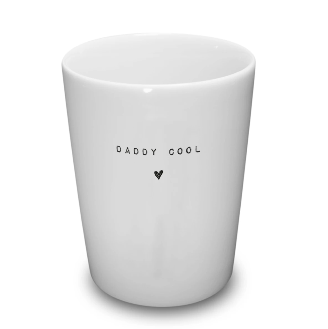 Prachtige porseleinen mok met opschrift 'DADDY COOL'