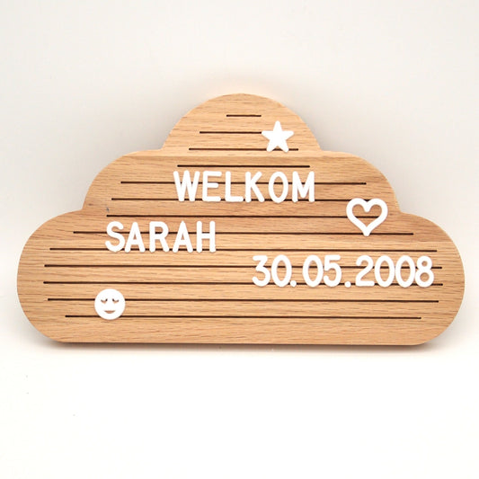 Letter board Cloud