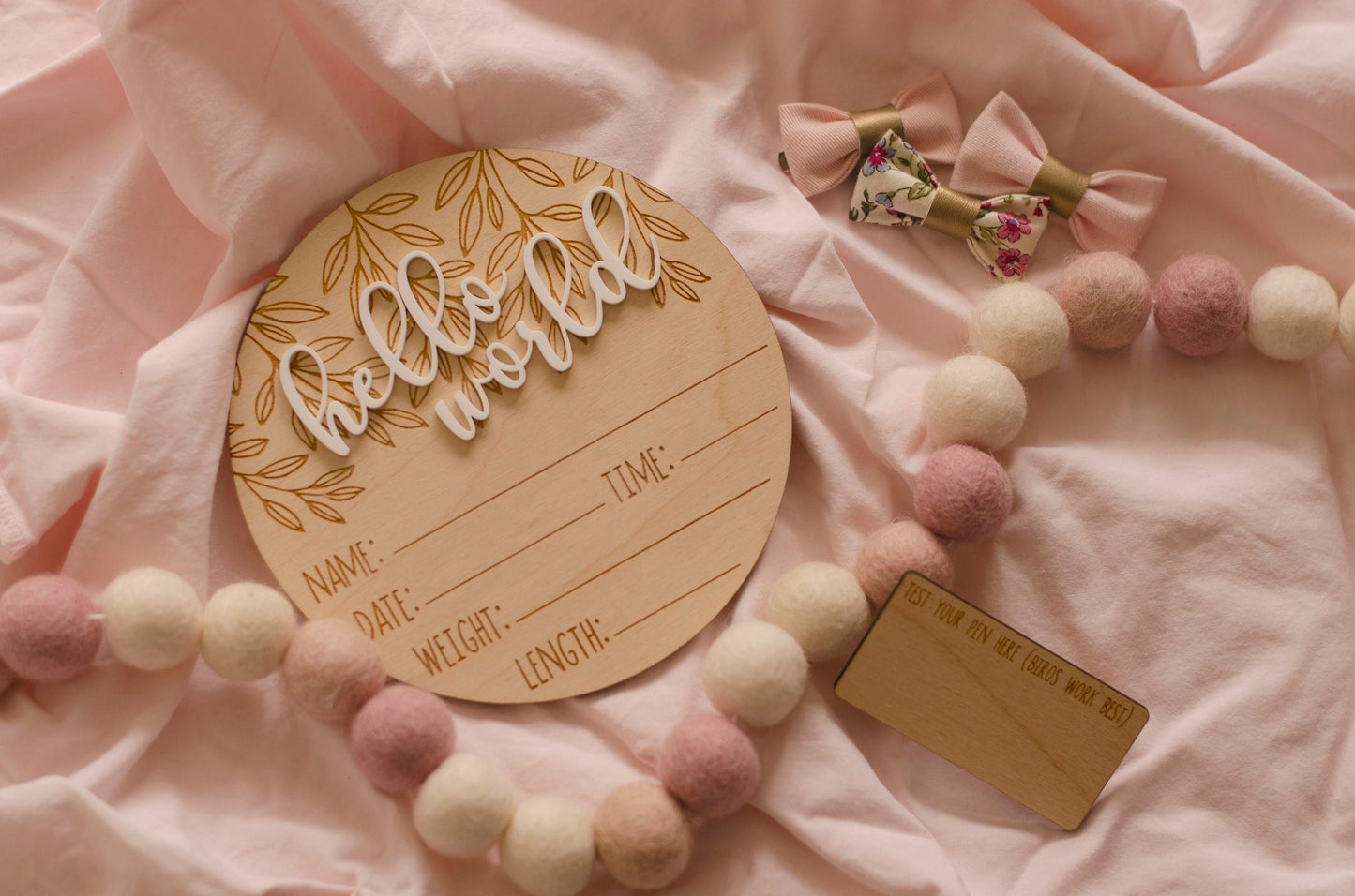 Geburtsanzeige 'Hello World'