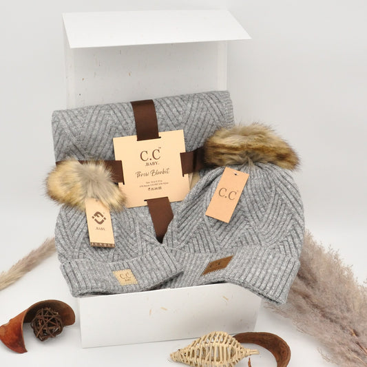 Winter-Wärmebox für Mama und Baby – Grau